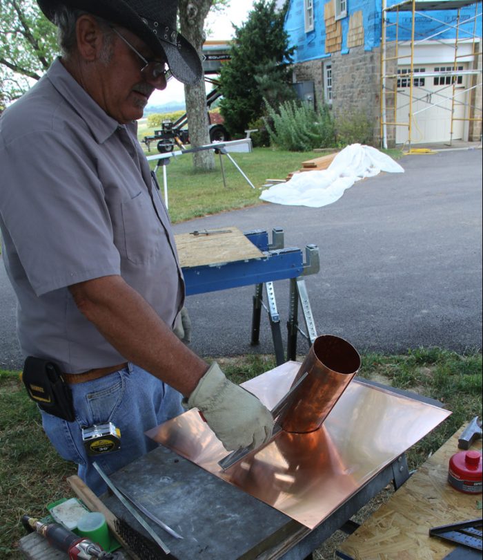 copper pipe flashing