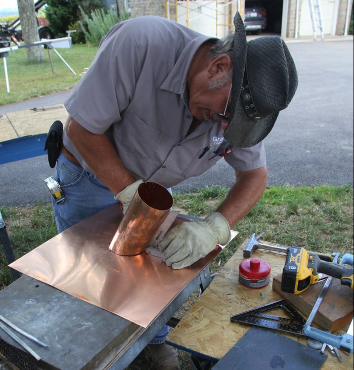 copper pipe flashing