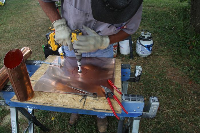 copper pipe flashing