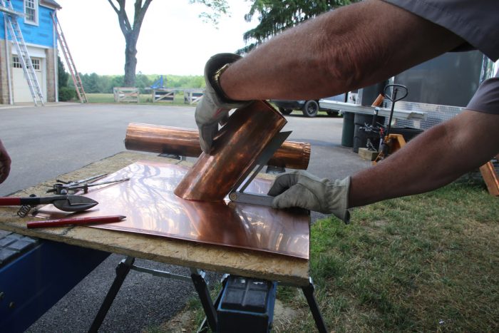 copper pipe flashing