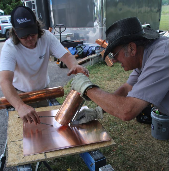 copper pipe flashing