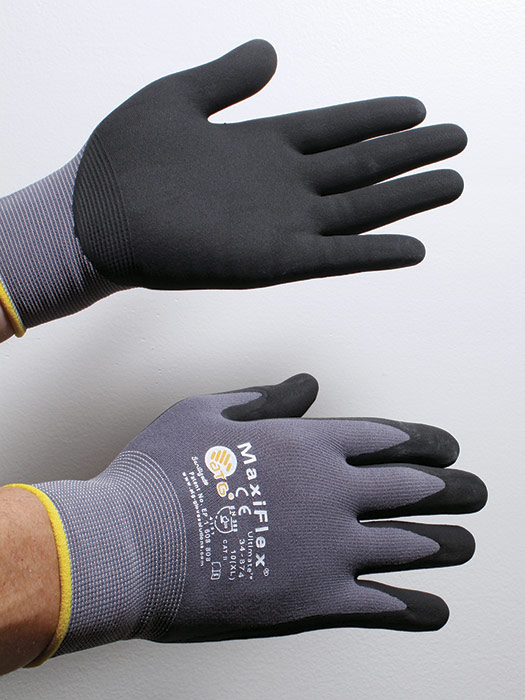 flexible gloves have rubberized palms