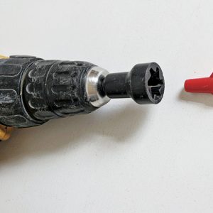 A nut-driver bit speeds up splicing, but be careful not to overtwist wires.