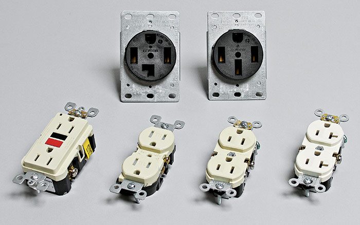 receptacles for different loads