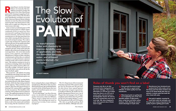 The Slow Evolution of Paint