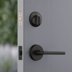 Level Lock installed in door