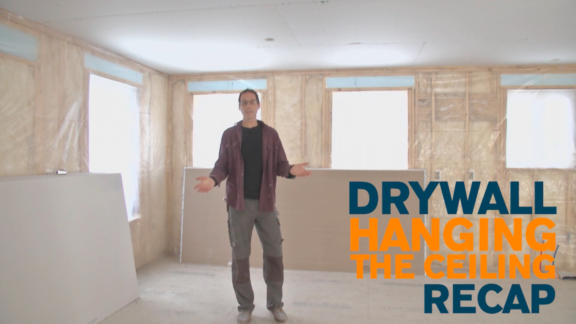 Hang Drywall On The Ceiling Right