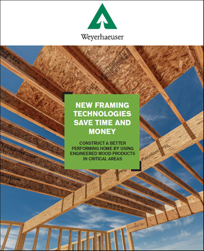 New Framing Technologies - Weyerhaeuser White Paper Cover