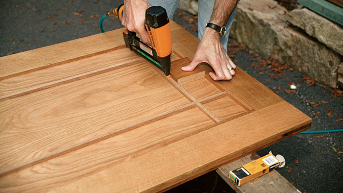 building a solid wood door