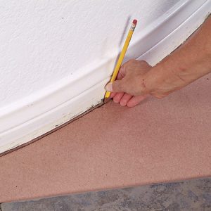allow for grout or caulk joint