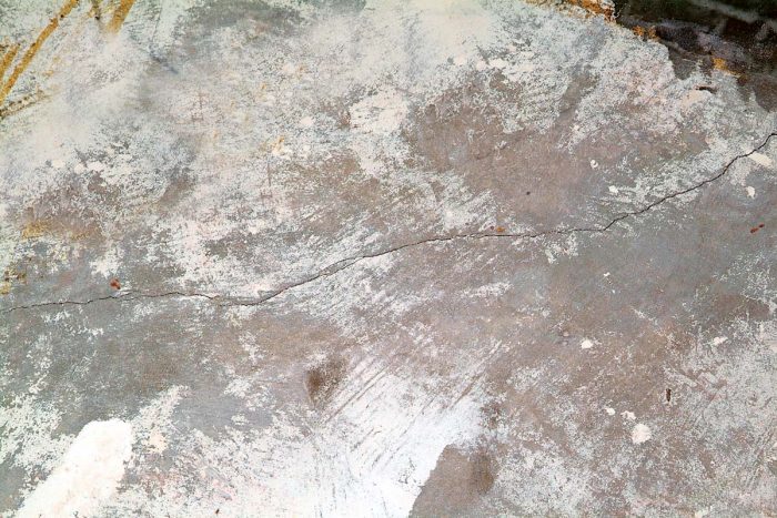 Concrete slabs are susceptible to cracking over time.