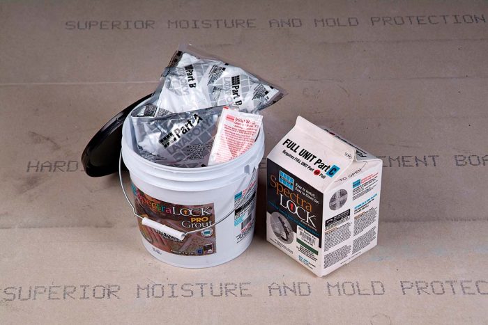 Epoxy grout is a two-part system that requires special handling.