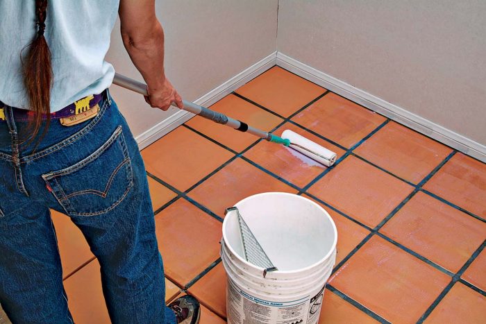 Apply subsequent coats of floor-finishing products at right angles to previous coats.