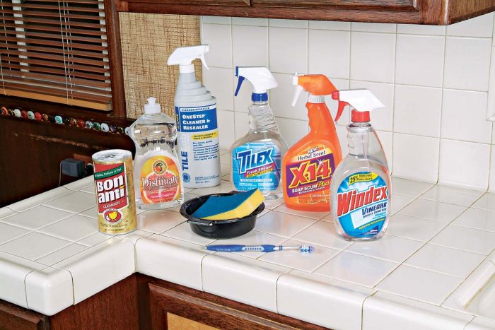 There are many versatile cleaning products to help you maintain the beauty of your tile and grout.