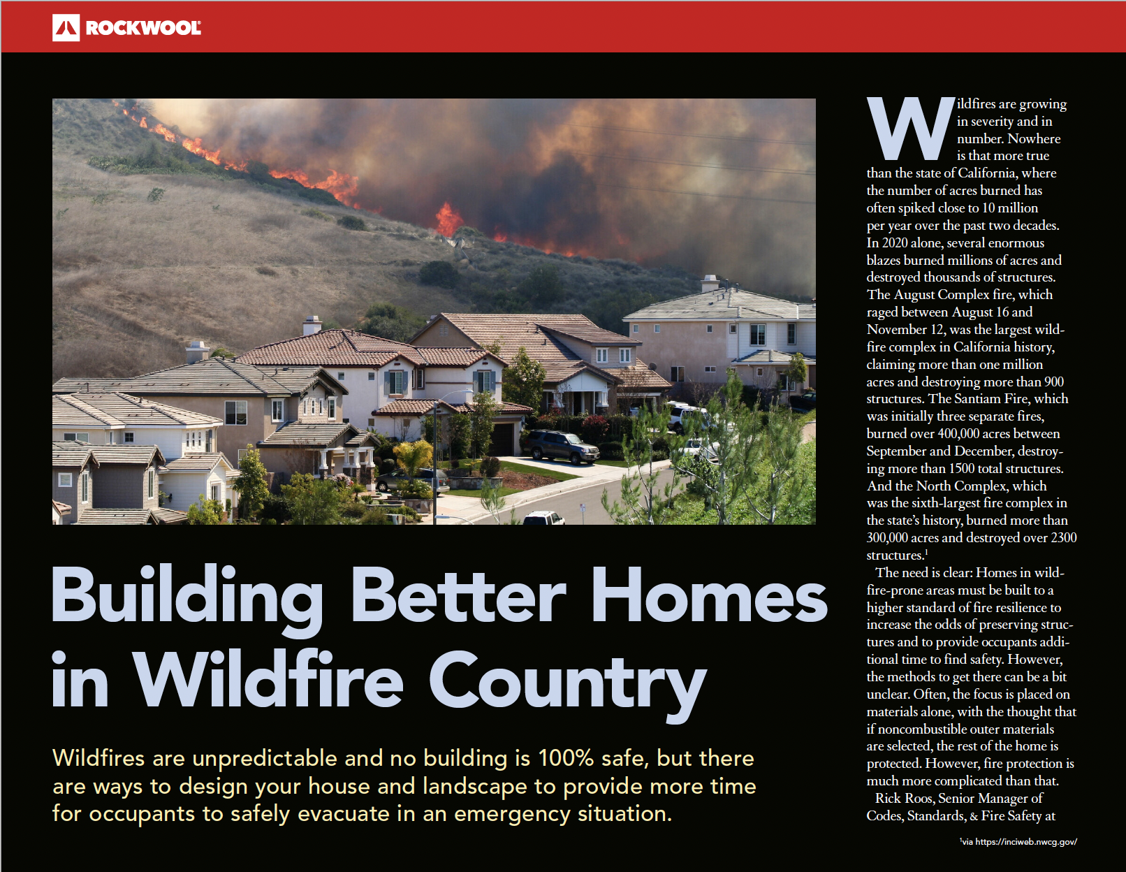 Building Better Homes in Wildfire Country