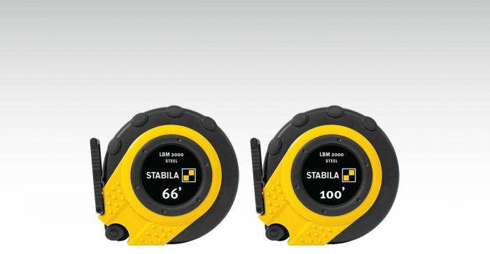 Two versions of the LBM 2000, the new closed case tapes from STABILA.