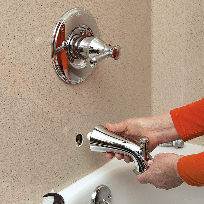 how to replace plumbing bathtub faucet