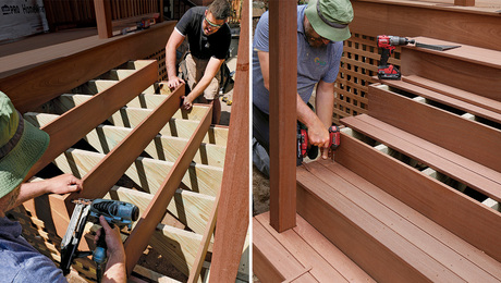 Trimming Deck Stairs