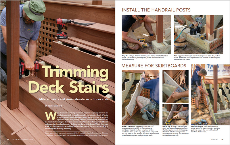 trimming deck stairs spread image