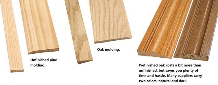 different-wood-moldings