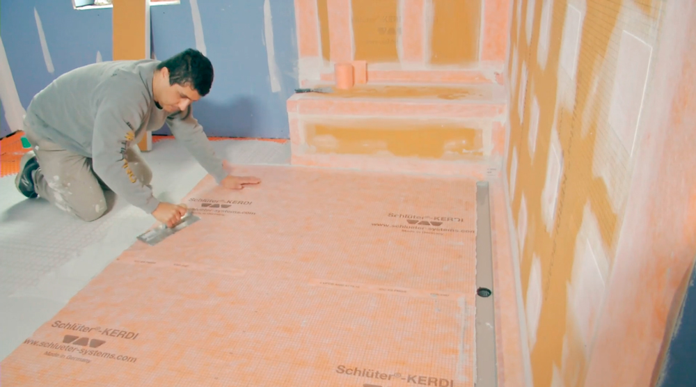 Waterproofing a Custom Bathroom Suite Using Schluter Systems Fine