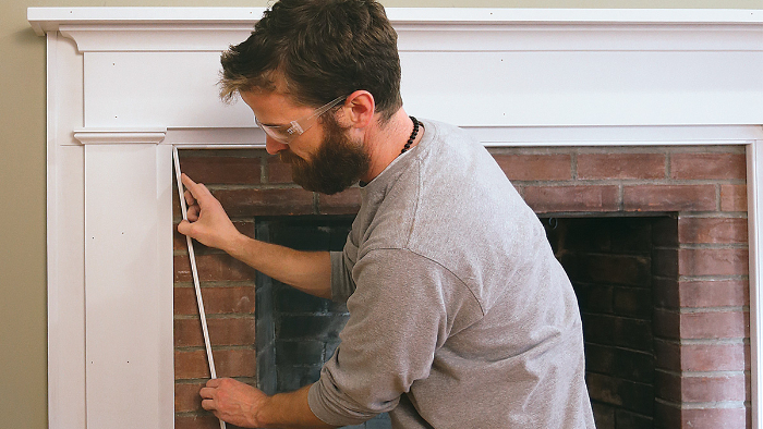 building a custom fireplace mantel