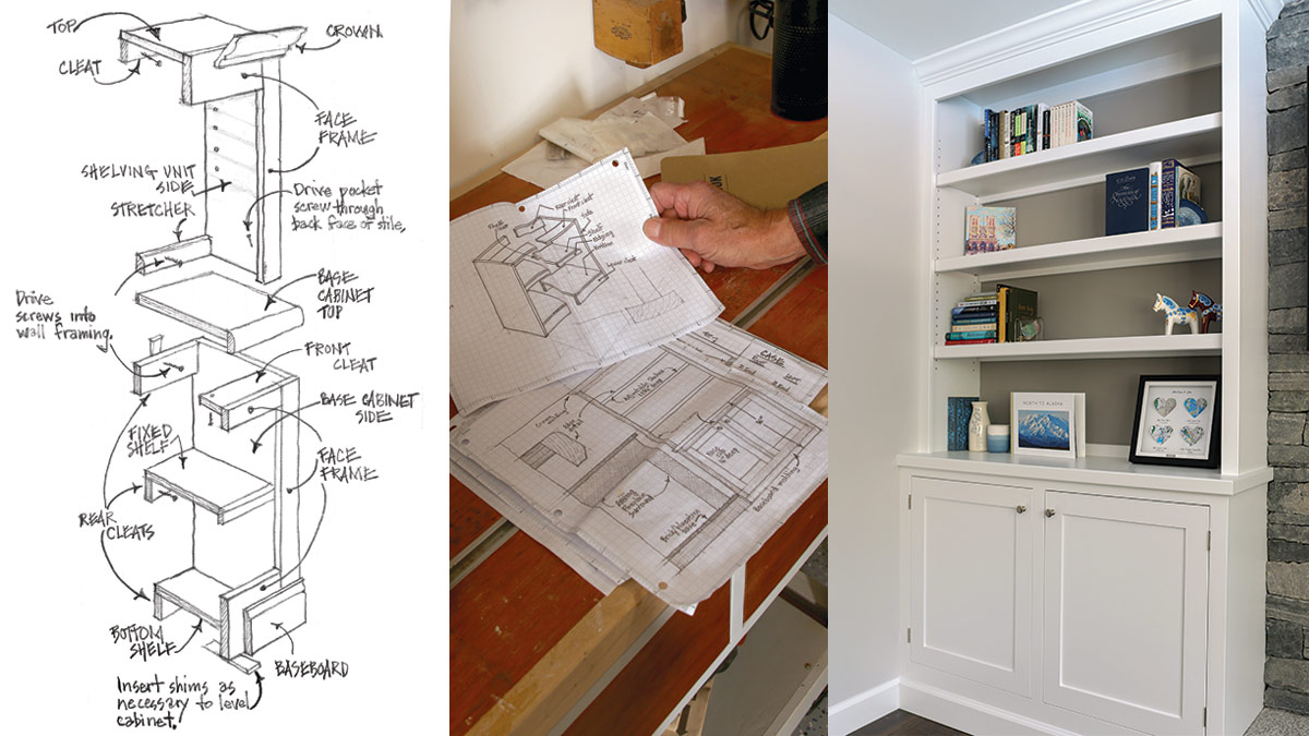 Learn How to Draw a Book Shelf (Furniture) Step by Step : Drawing