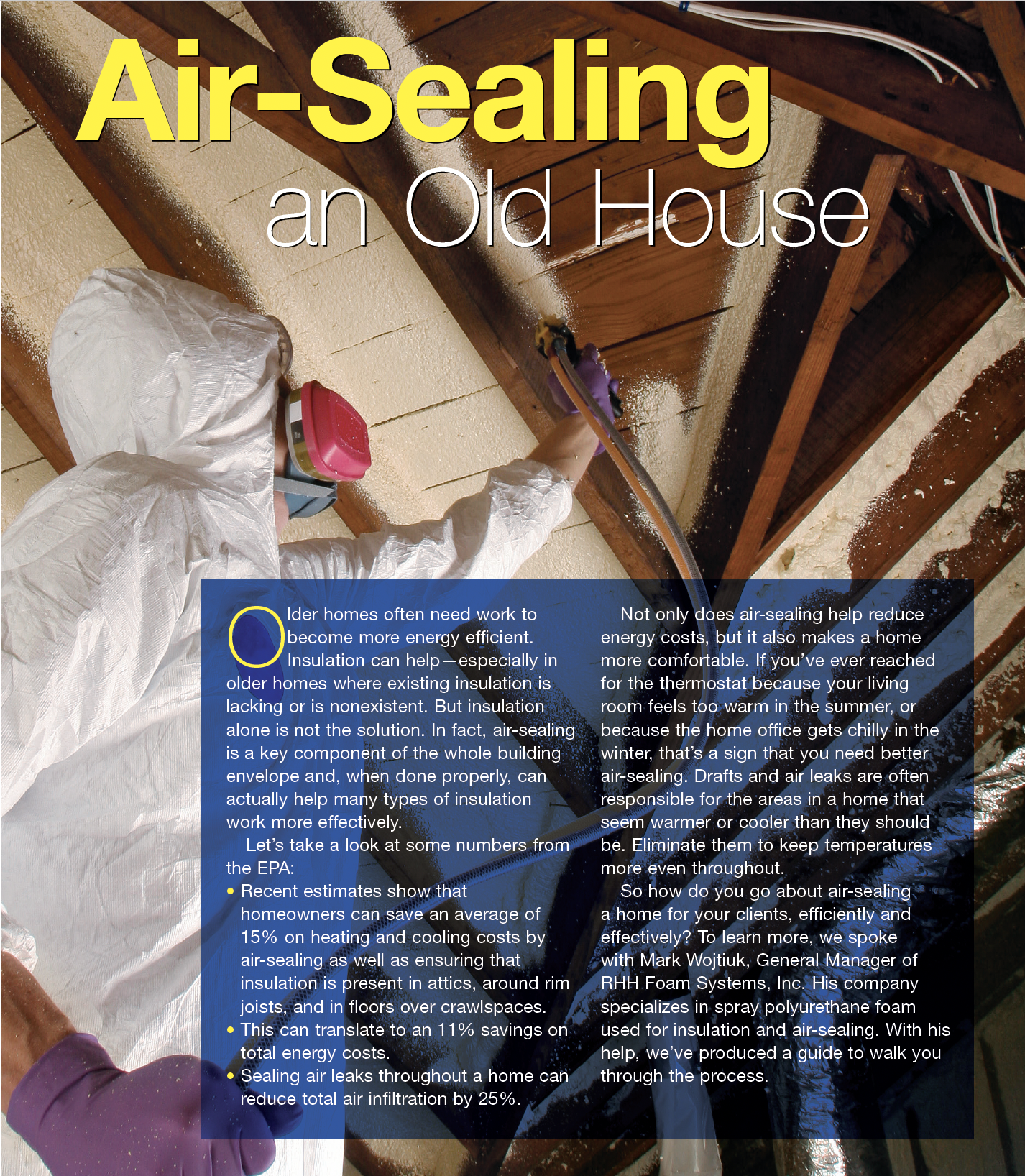 air-sealing an old house