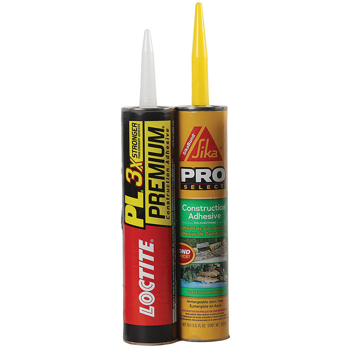 Best Exterior Construction Adhesives