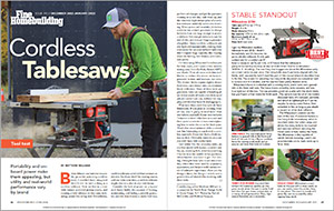 Tool Test: Cordless Tablesaws