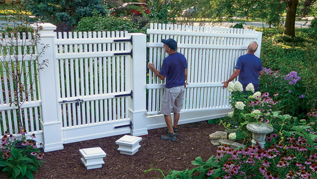 installing a PVC fence