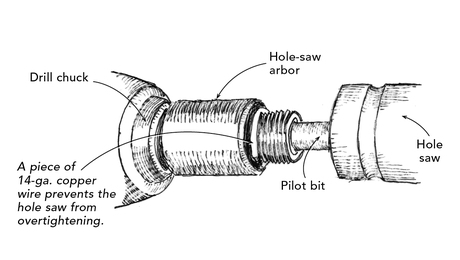 Easy-release Hole Saw