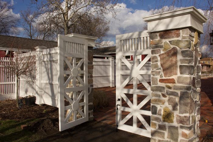 Decorative PVC driveway gate
