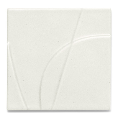Creme white tile with intersecting lines