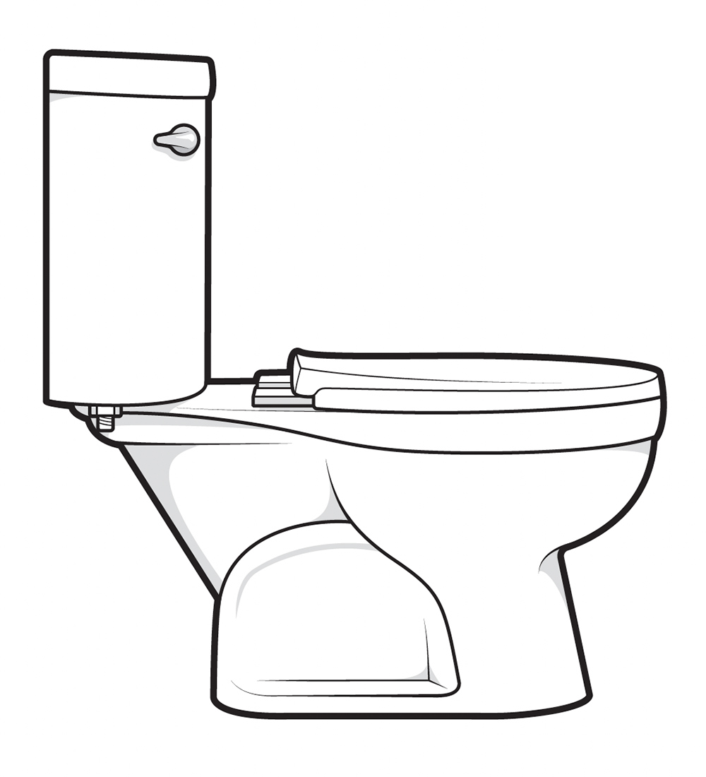 Two-piece toilet