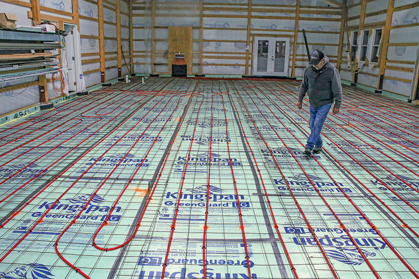 Placing and Finishing a Heated Concrete Floor Fine Homebuilding