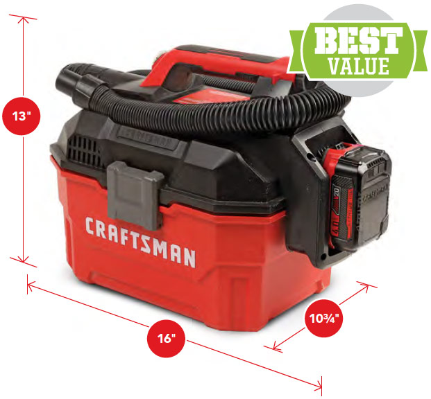 Craftsman v20 cordless discount shop vac cmcv002b