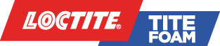 Loctite Tite Foam logo in red and blue