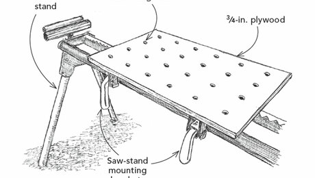 Miter-Saw-Stand Worktop