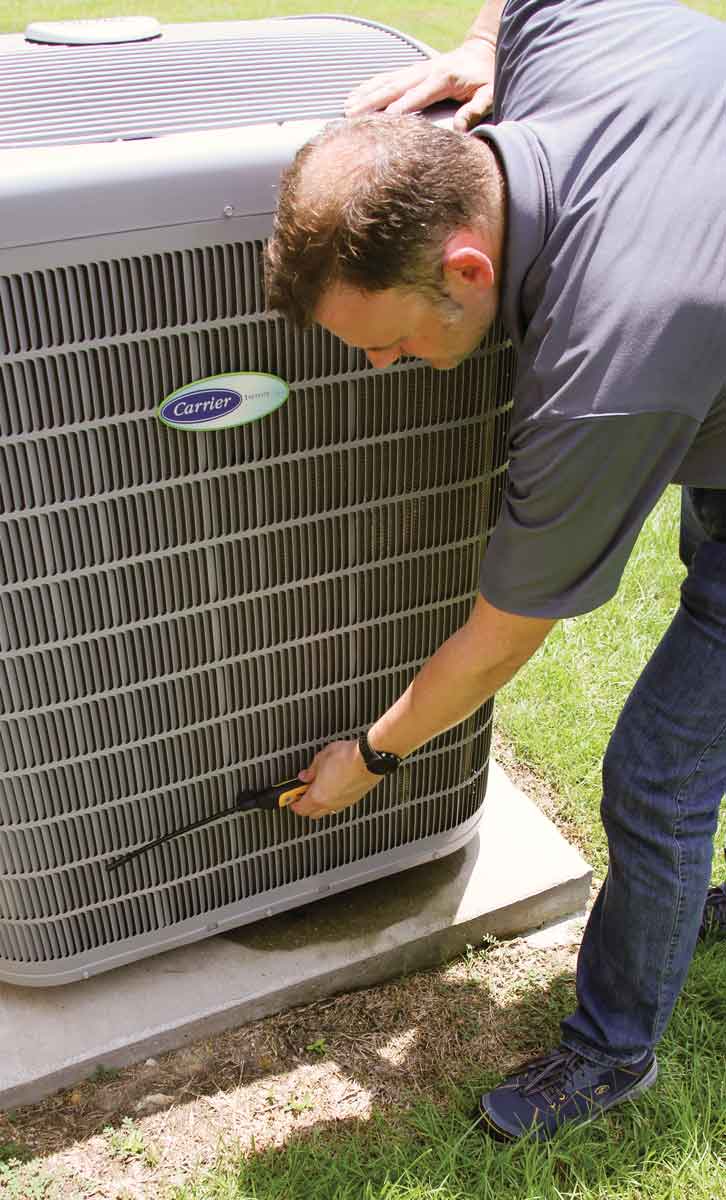 measure the temperature of ambient outdoor air coming into the outdoor unit