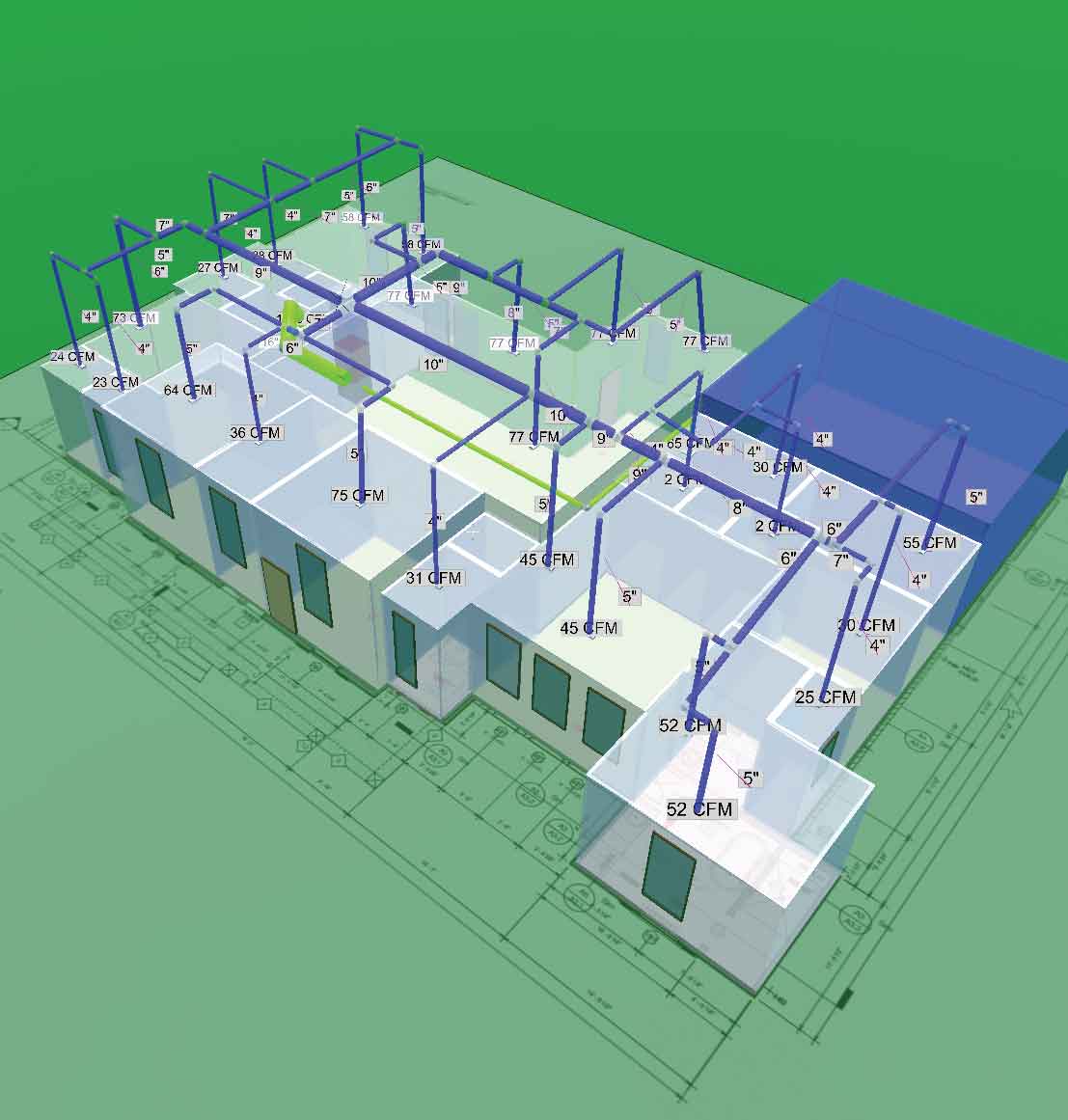 Duct design A duct system properly designed with Manual D is quiet, delivers the specified airflow, and is well-sealed so that conditioned air gets to where it’s supposed to go.