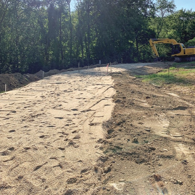 Photo of a septic field.