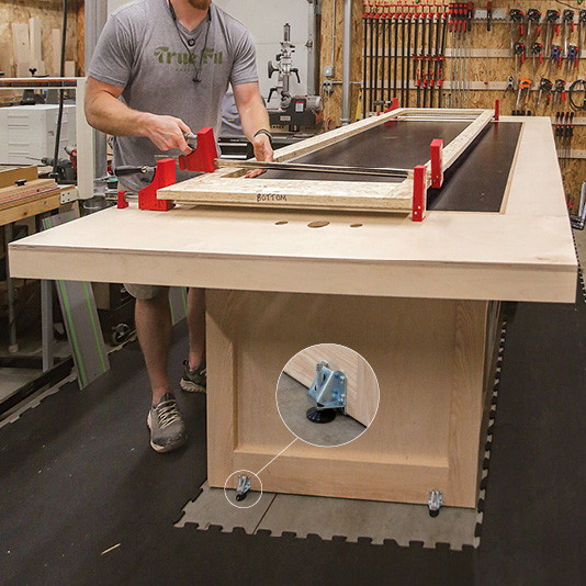 Workshop Rising Table How to Organize a Shop for Optimal Efficiency - Fine Homebuilding